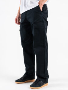 BERNA Pantalone tasconato a palazzo 251012 Nero (3)