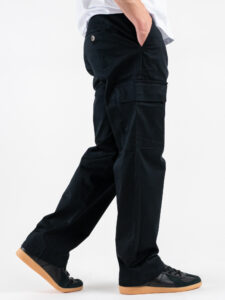 BERNA Pantalone tasconato a palazzo 251012 Nero (6)