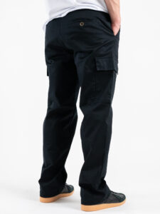 BERNA Pantalone tasconato a palazzo 251012 Nero (7)
