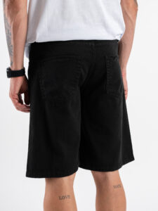 Bermuda in jeans baggy BULL Black (1)
