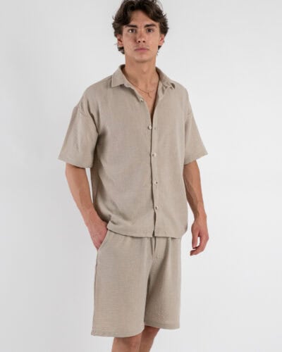 Coordinato regular con Camicia MMBermuda JAM Beige 2 Nuovi Arrivi