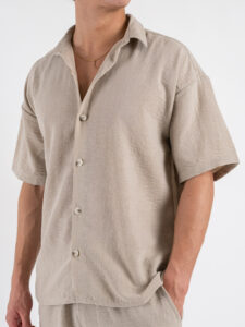 Coordinato regular con Camicia MM+Bermuda JAM Beige (3)