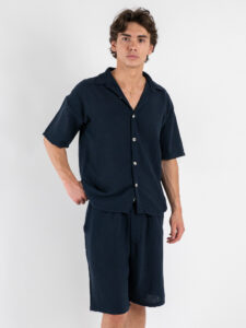 Coordinato regular con Camicia MM+Bermuda JAM Blu (2)