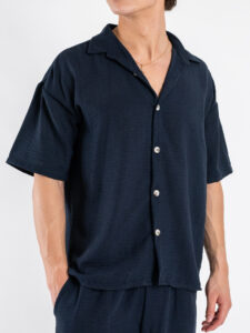 Coordinato regular con Camicia MM+Bermuda JAM Blu (3)