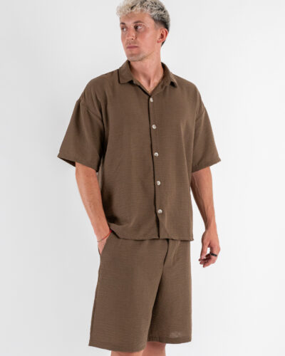 Coordinato regular con Camicia MMBermuda JAM Marrone 2 Nuovi Arrivi