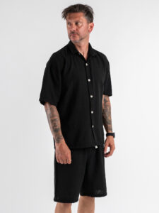 Coordinato regular con Camicia MM+Bermuda JAM Nero (2)