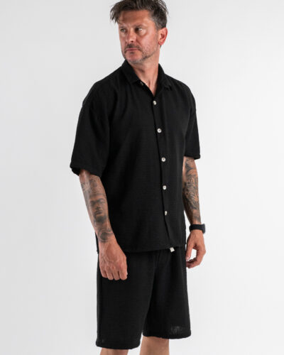 Coordinato regular con Camicia MMBermuda JAM Nero 2 Nuovi Arrivi