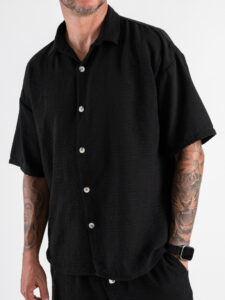 Coordinato regular con Camicia MM+Bermuda JAM Nero (5)