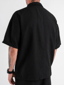 Coordinato regular con Camicia MM+Bermuda JAM Nero (6)