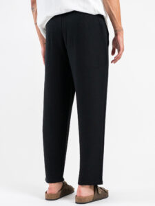 Coordinato regular con Giacca a MM + Pantalone lungo cropped SN666 Nero (10)