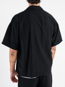 Coordinato regular con Giacca a MM + Pantalone lungo cropped SN666 Nero (6)