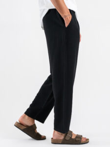 Coordinato regular con Giacca a MM + Pantalone lungo cropped SN666 Nero (9)