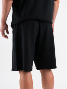 Coordinato regular con t-shirt +bermuda lavorato L815120 Black (1)