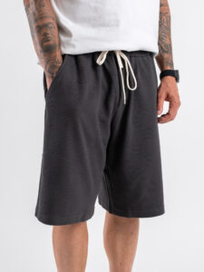 Coordinato regular con t-shirt +bermuda lavorato L815120 Dark Grey (2)