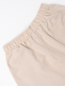 ESTASI Bermuda regular in poliviscosa morbido con coulisse in vita FODEN Beige (2)