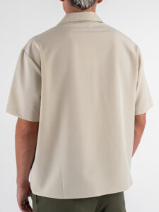 ESTASI Camicia regular MM con colletto YAMALSANE’ Beige (1)