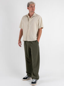 ESTASI Camicia regular MM con colletto YAMALSANE’ Beige (2)