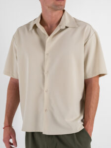 ESTASI Camicia regular MM con colletto YAMALSANE’ Beige (3)