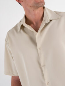 ESTASI Camicia regular MM con colletto YAMALSANE’ Beige (4)