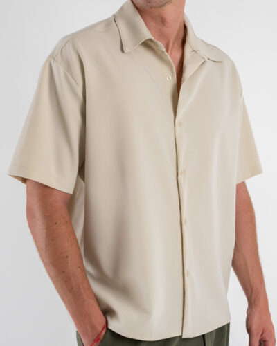 ESTASI Camicia regular MM con colletto YAMALSANE Beige 5 Nuovi Arrivi