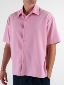 ESTASI Camicia regular MM con colletto YAMALSANE’ Rosa (5)