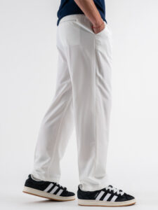 ESTASI Pantalone leggero con gamba morbida ed elastico in vita SANE’ EST Bianco (5)