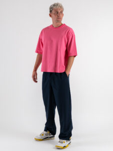 ESTASI T-shirt regular box fit TERRA Hot Pink (2)