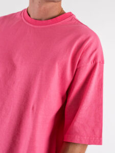 ESTASI T-shirt regular box fit TERRA Hot Pink (4)