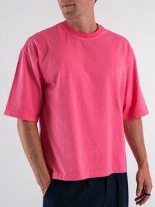 ESTASI T-shirt regular box fit TERRA Hot Pink (5)