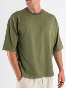 ESTASI T-shirt regular box fit TERRA Tundra (5)