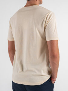 ESTASI T-shirt regular girocollo basica stretch MARTE Crema (6)