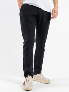 GIANNI LUPO Pantalone cropped con gamba morbida in lino e coulisse in vita MICHIGAN Black (4)