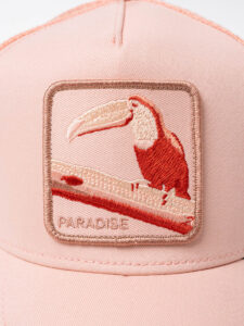 GOORIN BROS Cappellino con retina salmone e patch stampa tucano PARADISE (1)
