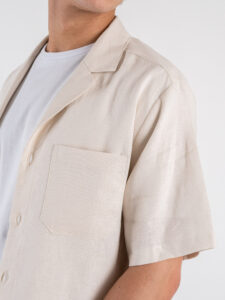 IMPERIAL Camicia regular mm in misto lino CA80JYF Beige (2)
