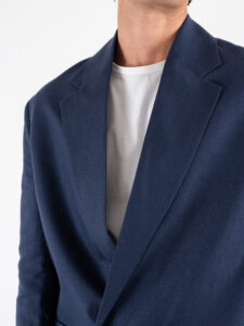 IMPERIAL Giacca abito over un petto e mezzo in misto lino JZ1MJYF Blu7 (5)
