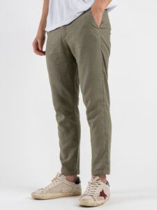 IMPERIAL Pantalone chinos da abito in misto lino PWB0JYF River (3)