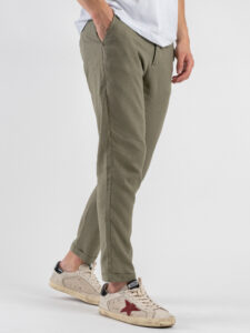 IMPERIAL Pantalone chinos da abito in misto lino PWB0JYF River (5)