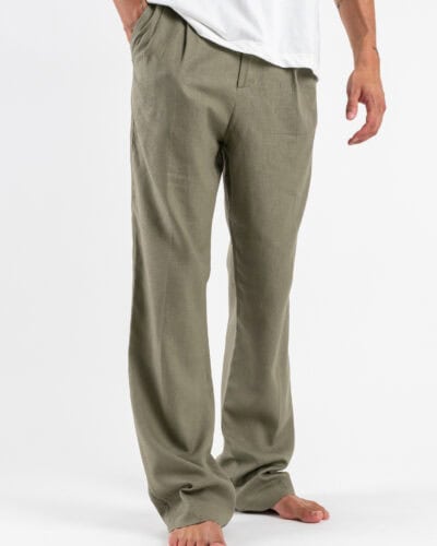 IMPERIAL Pantalone baggy da abito in lino PD3MLSJ River