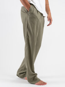 IMPERIAL Pantalone da abito baggy in misto lino PD3MJYF River (6)