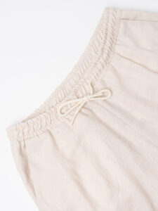 IMPERIAL Pantalone da abito con gamba morbida e coulisse in vita in misto lino PC8QJYF B (7)