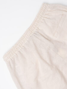 IMPERIAL Pantalone da abito con gamba morbida e coulisse in vita in misto lino PC8QJYF B (8)