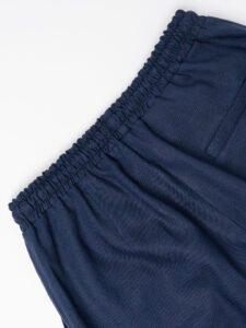 IMPERIAL Pantalone da abito con gamba morbida e coulisse in vita in misto lino PC8QJYF Blu (1)