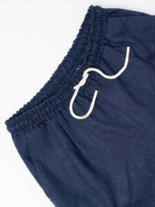 IMPERIAL Pantalone da abito con gamba morbida e coulisse in vita in misto lino PC8QJYF Blu (8)