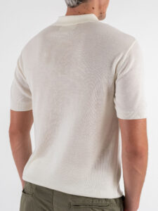 Polo in maglia a mezza manica W85912 White (1)