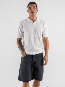 Bermuda in jeans baggy BK30 Grigio