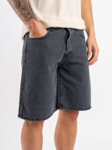Bermuda in jeans baggy BK30 Grigio (4)