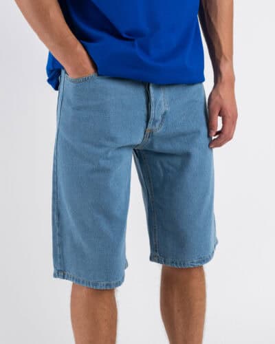 Bermuda liscio in jeans 2603 Azzurro 2 Home