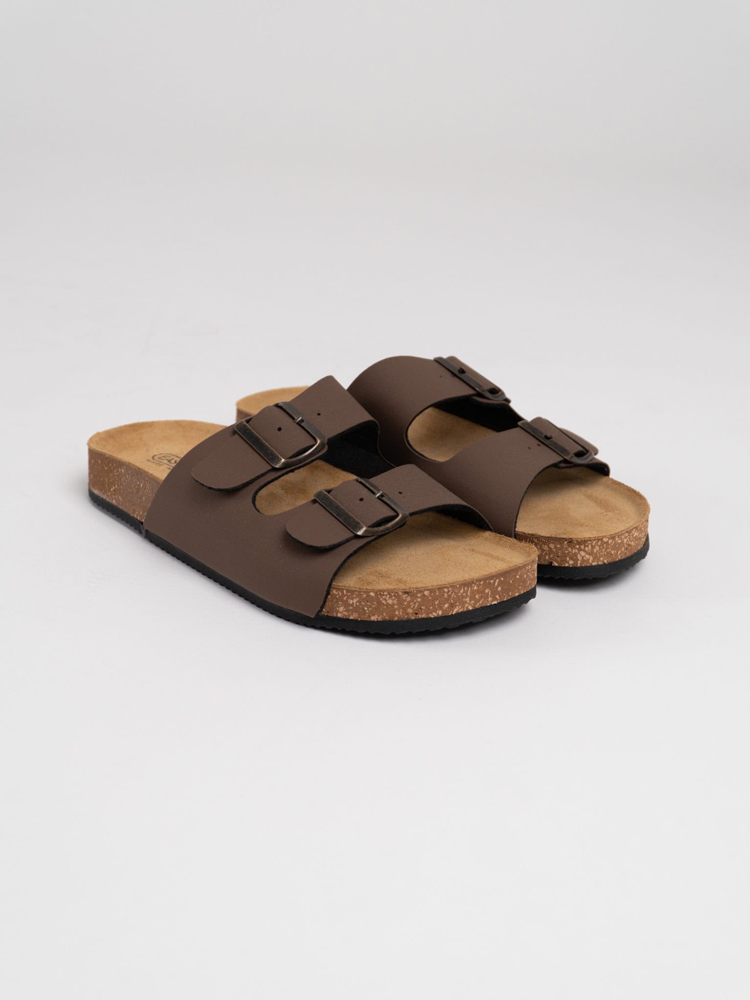 Ciabatte doppia fibbia ARIZONA Marrone