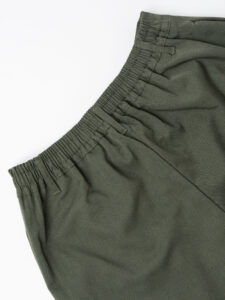 Coordinato Giacchetta over un petto e mezzo+Pantalone morbido ZH322 Verde Militare (11)