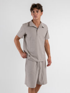 Coordinato corto con Polo mm + Bermuda con coulisse 1402 Fango (2)